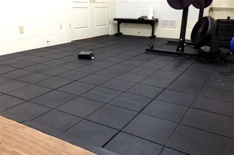 Black Square Rubber Flooring Tile At Rs 54square Feet Rubber