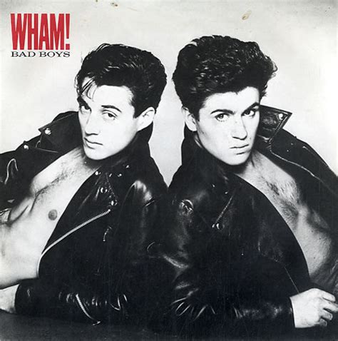 Wham Bad Boys Poster Sleeve Uk Promo 7 Vinyl Single 7 Inch Record