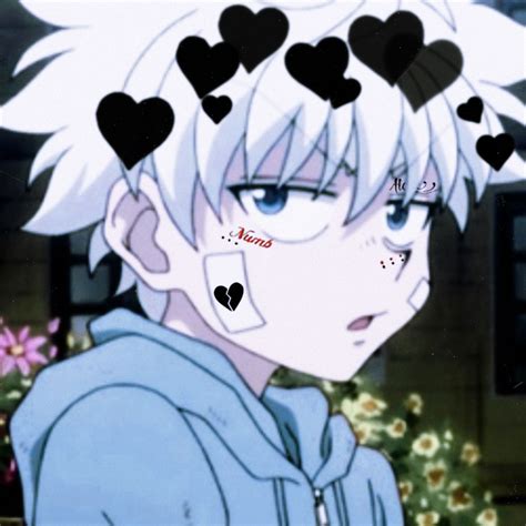 Killua Black Hearts Icon Killua Heart Icons Anime