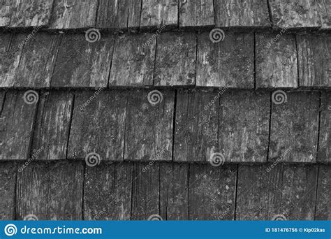 Wooden Old Retro Style Roof Texture On Old House Stock Photo Image Of