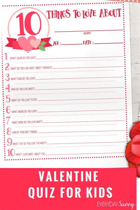 Valentines Day Questions For Kids Valentine Quiz