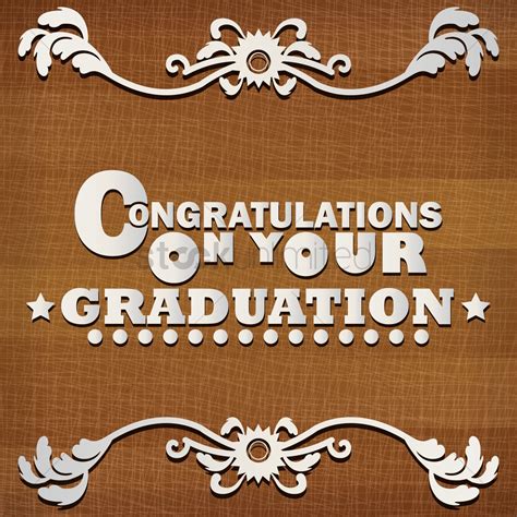 Congratulations On Your Graduation Vector Image 1828443 Stockunlimited