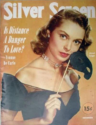 Janet Leigh On The Front Cover Of Silver Screen Magazine Usa