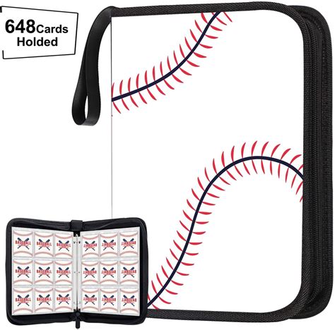 5 out of 5 stars. TURNADA 648 Pockets Baseball Card Binder for Baseball Trading Cards, Display Case with Baseball ...