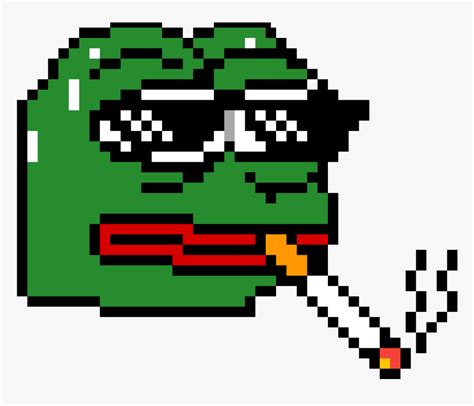 Pepe Pixel Art Minecraft Hd Png Download Kindpng