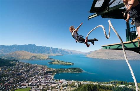 Bungee Jumping From The Ledge 47m Freestyle With Epic Views In Queenstown