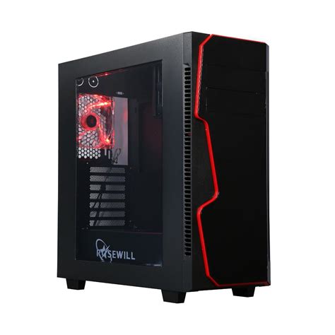 Rosewill Gungnir X Atx Mid Tower Gaming Computer Case Full