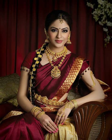 Image May Contain 1 Person Sitting Bridal Sarees South Indian South Indian Wedding Saree