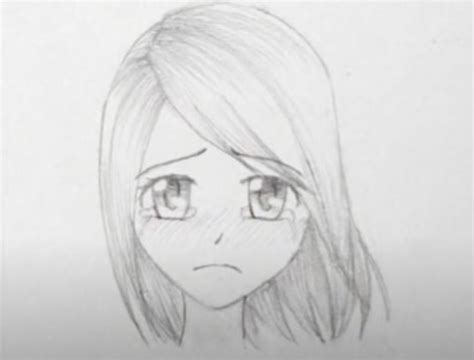 How To Draw A Sad Anime Face Really Easy Drawing Tutorial Reverasite