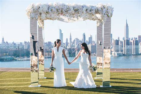 New York City Skyline Wedding In Brooklyn Equally Wed