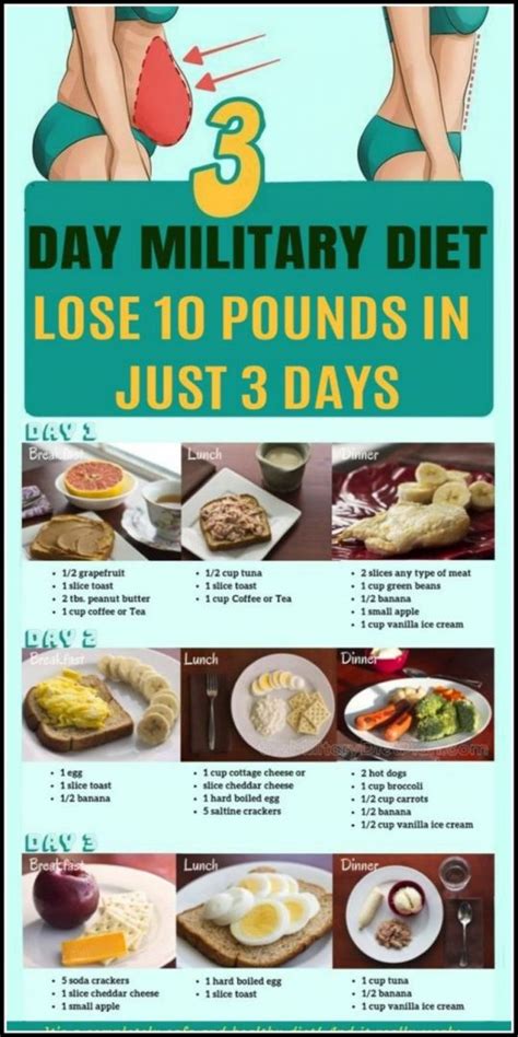 3 day military diet to lose 10 pounds in 3 day detoxdiet in 2020 diet loss effective diet