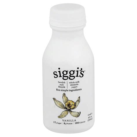 Siggis Vanilla Whole Milk Drinkable Yogurt Shop Yogurt At H E B