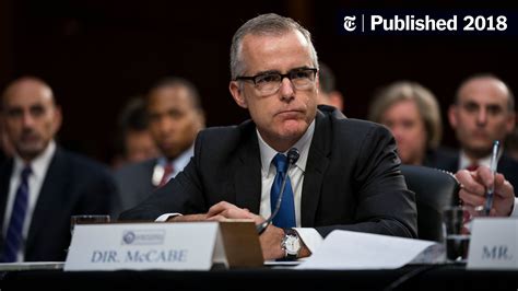 Andrew Mccabe Fired Fbi Deputy Is Said To Have Kept Memos On Trump The New York Times