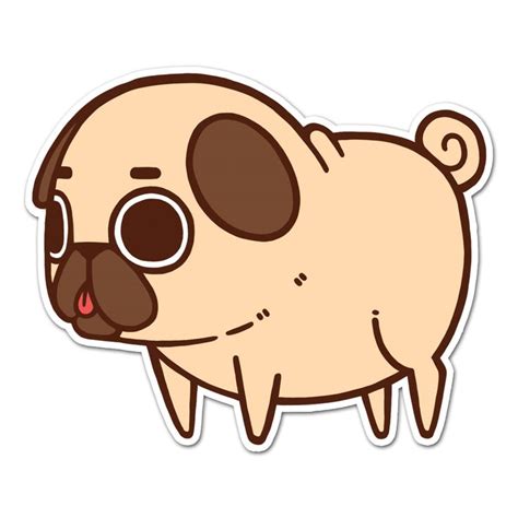 Puglie Pug Sticker Pug Cartoon Cute Pugs Pug Wallpaper