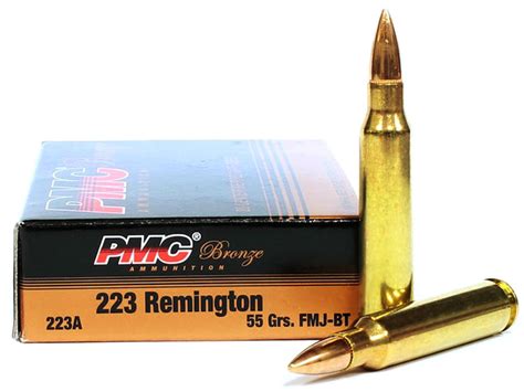 Pmc Bronze 223 Rem 55 Grain Fmj Centerfire Ammunition In Stock 223a