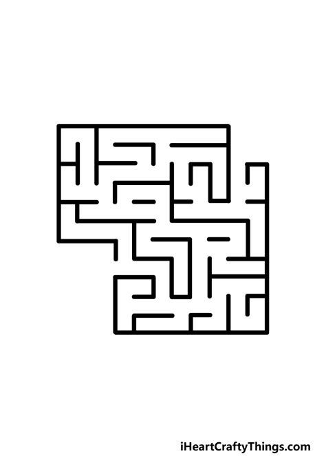Maze Drawing How To Draw A Maze Step By Step 2023