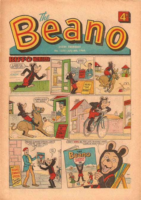 The Beano Cover 1968 Via Wacky Comics Dandy Comic Comic Book