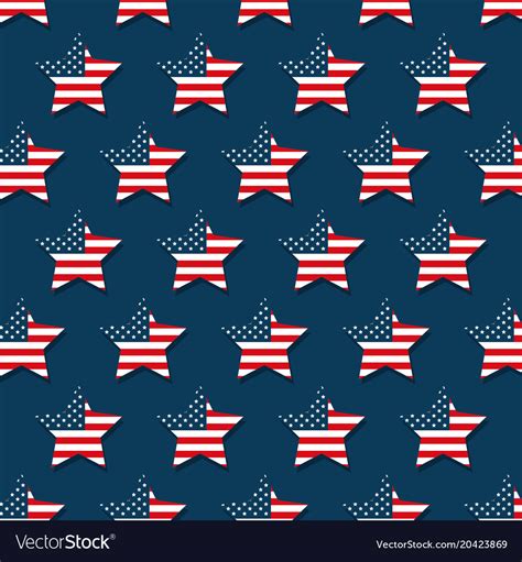 Usa Flag Pattern Background Royalty Free Vector Image