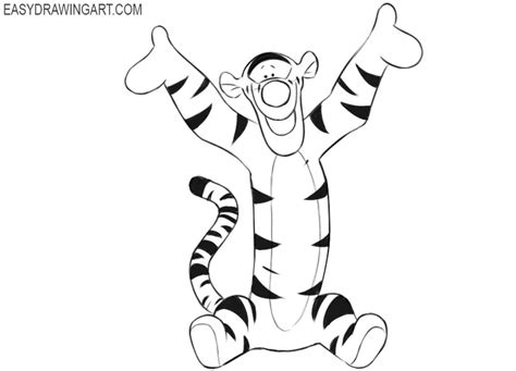 Discover 71 Sketch Of Tigger Best In Eteachers