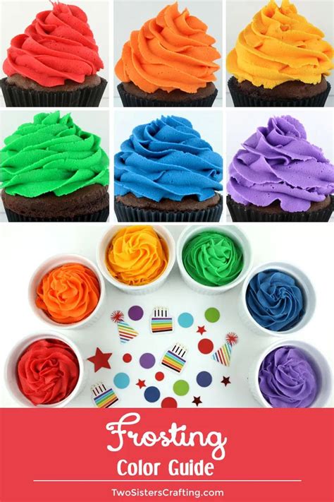 Frosting Color Guide In Frosting Colors Frosting Color Guide Food Coloring Chart