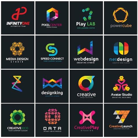 Creative Logo Collection Media And Creative Idea Logo Design Template