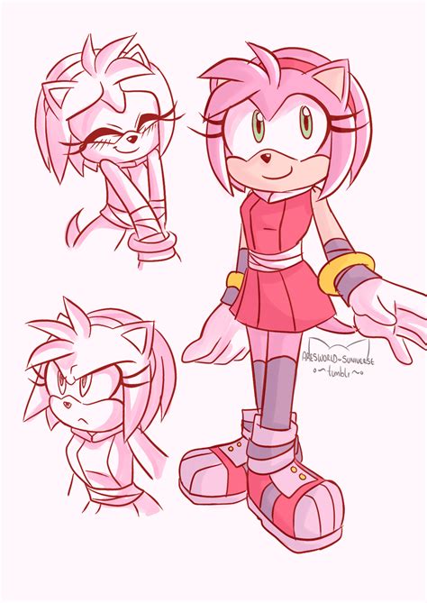 ️ Old Drawing Of Amy Rose In Sonic Boom Amy Rose Amy