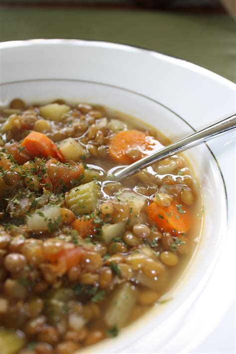 You can thin it with a little veggie stock or water, or serve it as it is if you like thick, hearty soups. Olive The Ingredients: Love-Yourself Lentil Soup