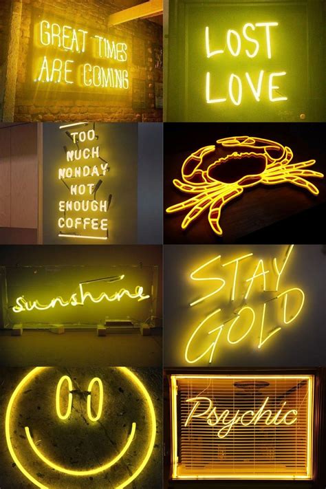 Neon Yellow Aesthetic Collage Bmp Extra