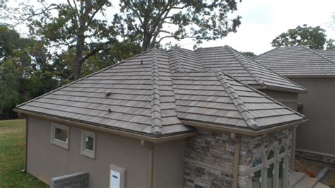 Flat Roof Tile Windsor Lead Crown Roof Tiles Concrete Gray Smooth