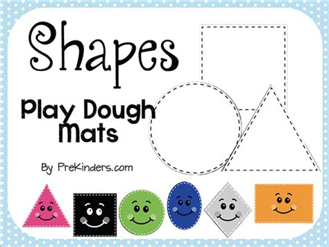 Shape Play Dough Mats Prekinders