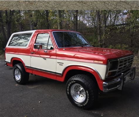 Ford Bronco Suv 1986 Red And White For Sale 1fmdu15n9gla92746 1986