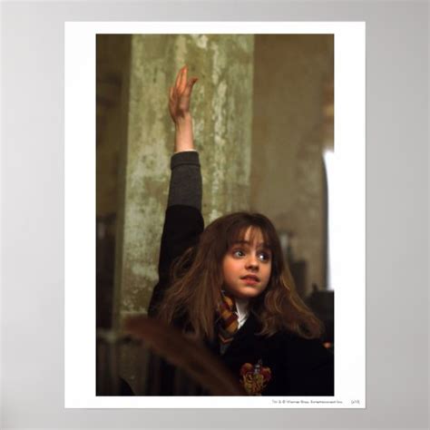 Hermione Raises Her Hand Poster Zazzle
