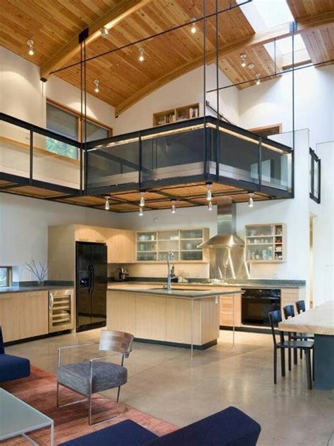 15 Of The Most Incredible Kitchens Under A Mezzanine Modern Kitchen