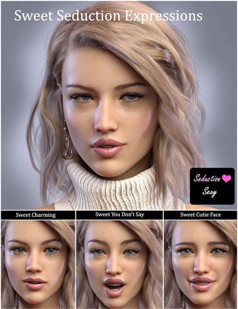 Iv Sweet Seduction Expressions For Genesis 8 Female S Daz 3d Models 3d Cg Skin Retouching