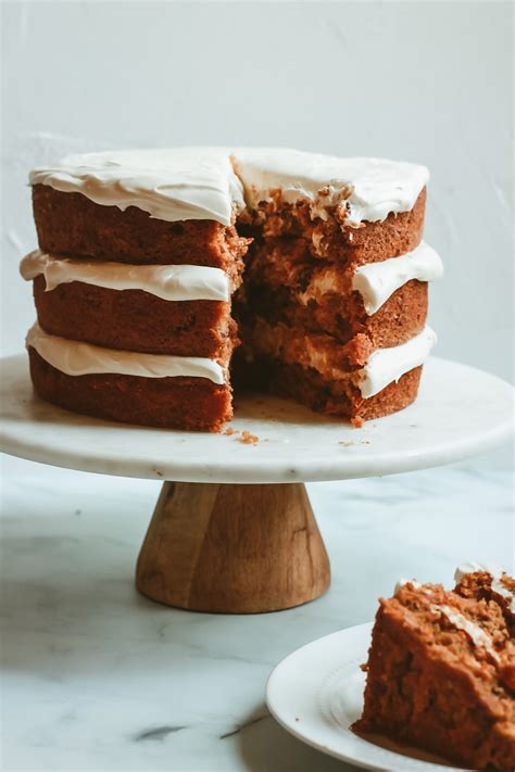 Light And Moist Carrot Cake With Olive Oil Little Upside Down Cake