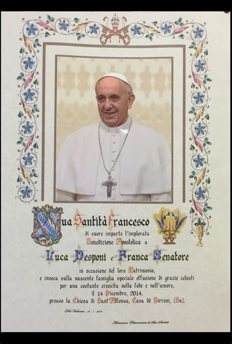 Order A Customized Papal Blessing From Pope Francis At The Vatican By