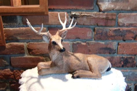 Vintage 1984 Resin Buck Deer Figurine 12 Point Buck Figurine Etsy
