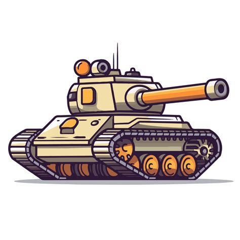 Illustration Of Military Tank 24555718 Png