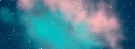 Starry Nebula Blue Pink Starry Minimalist Backgroundskyuniversespace