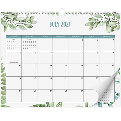 Buy Aesthetic Greenery Wall Calendar The Perfect Monthly Calendar For