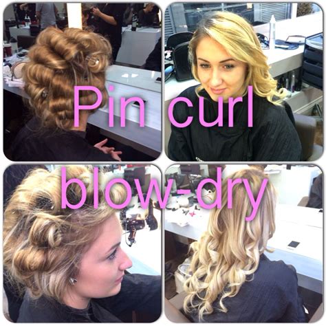 Today At College I Done A Round Brush Blow Dry Using A Pin Curl Technique I Started By