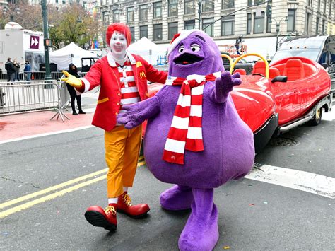 Grimace The Fuzzy Purple Mcdonalds Mascot Who Loves Milkshakes Is