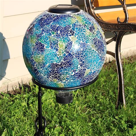 Sunnydaze Garden Gazing Globe With Led Solar Light