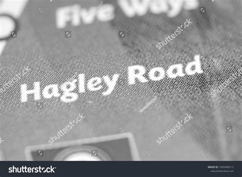 Hagley Road Station Birmingham Metro Map Stock Photo 1045968112