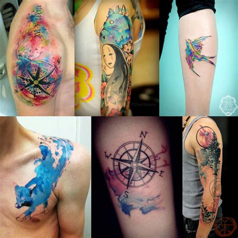 Watercolor Tattoo Inspirações De Tatuagem Em Aquarela Dicas De Moda