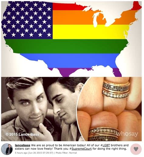 Gay Celebrities React To Same Sex Marriage Ruling Popsugar Celebrity