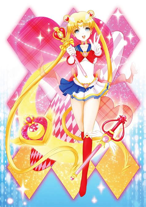 Tsukino Usagi Sailor Moon And Super Sailor Moon Bishoujo Senshi Sailor Moon Drawn By Wang