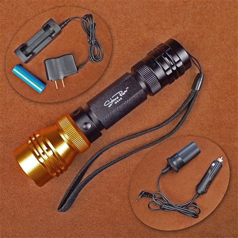Stone River 500 Lumen Rechargeable Adjustable Focus Led Flashlight