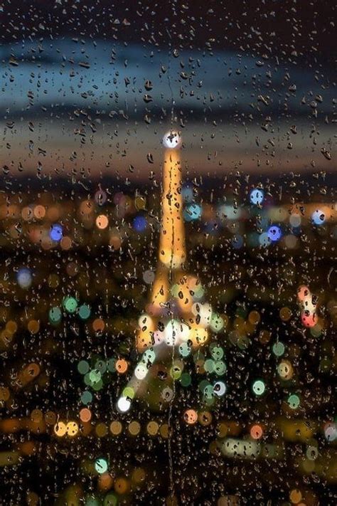Rainy Night In Paris Rainy Paris Paris Eiffel Tower