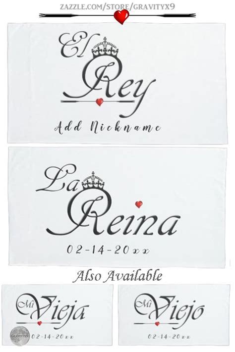 El Rey Y La Reina Or Mi Viejo Y Mi Vieja Pillow Cases Each Sold Separately T Ideas For